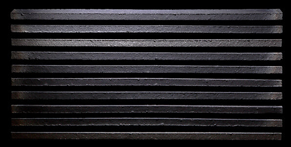 Koyo Ibushi Line Tile Sample | Japanese Mosaic Tiles UAE